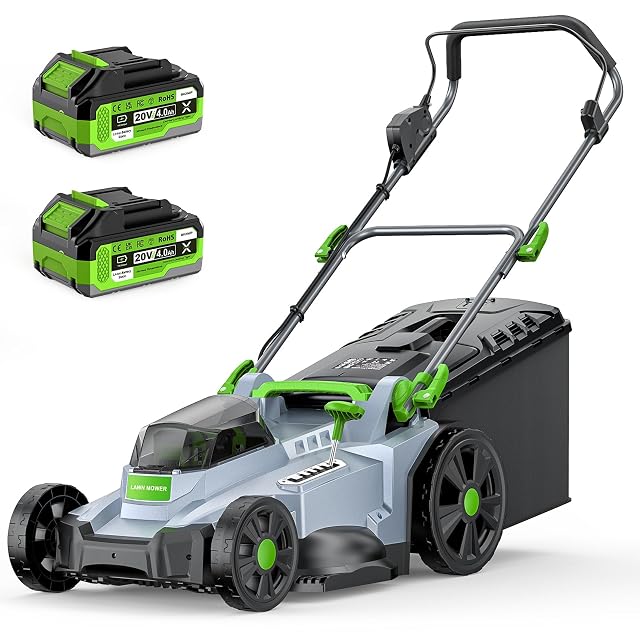 Rasaerba a batteria ETOOLAB da 40 V con scocca da 42 cm e due batterie