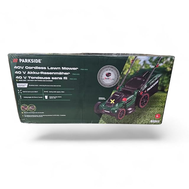 Rasaerba a batteria Parkside PRMA 40-Li B3 fornito senza batterie né caricatore