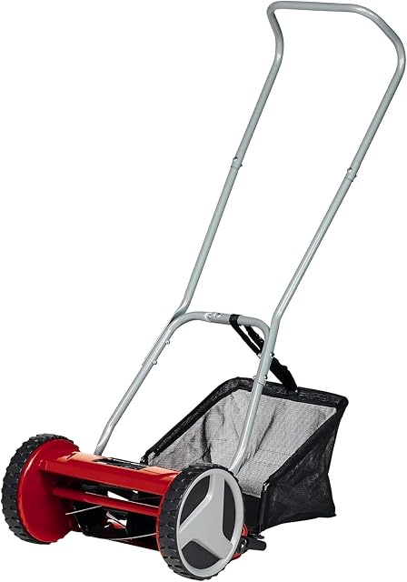 Rasaerba elicoidale a mano Einhell GC-HM 300 con larghezza di taglio di 30 cm e cesto per l’erba