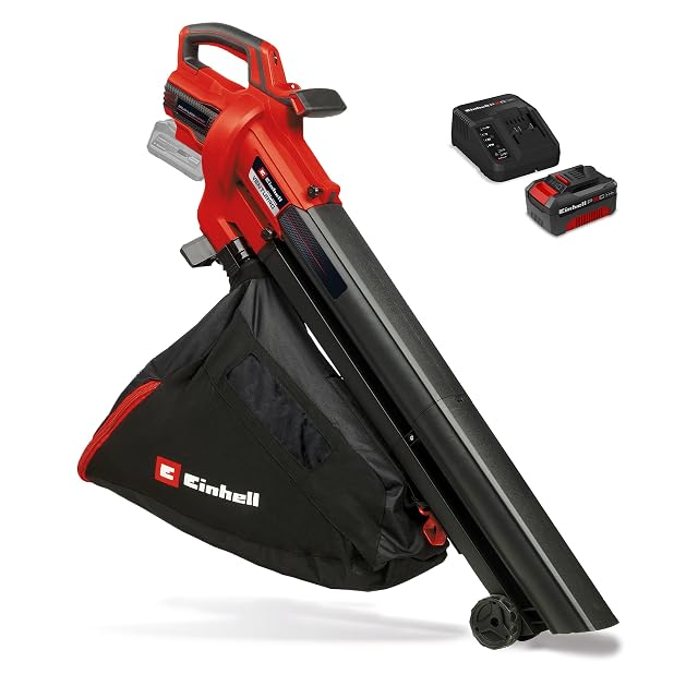Aspiratore e soffiatore di foglie a batteria Einhell VENTURRO 18/210 con sacco da 45 litri