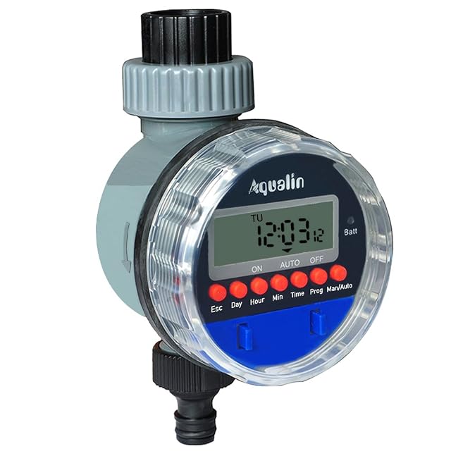 Programmatore d’irrigazione Aqualin YL21026 con display LCD e attacco da tre quarti di pollice