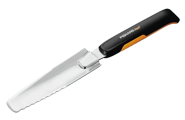 Lungo coltello estirpatore a mano in acciaio inossidabile con presa morbida